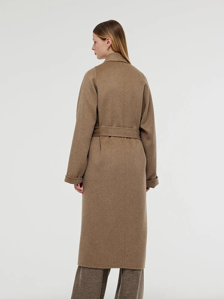 100% Cashmere Unisex Wrap Overcoat