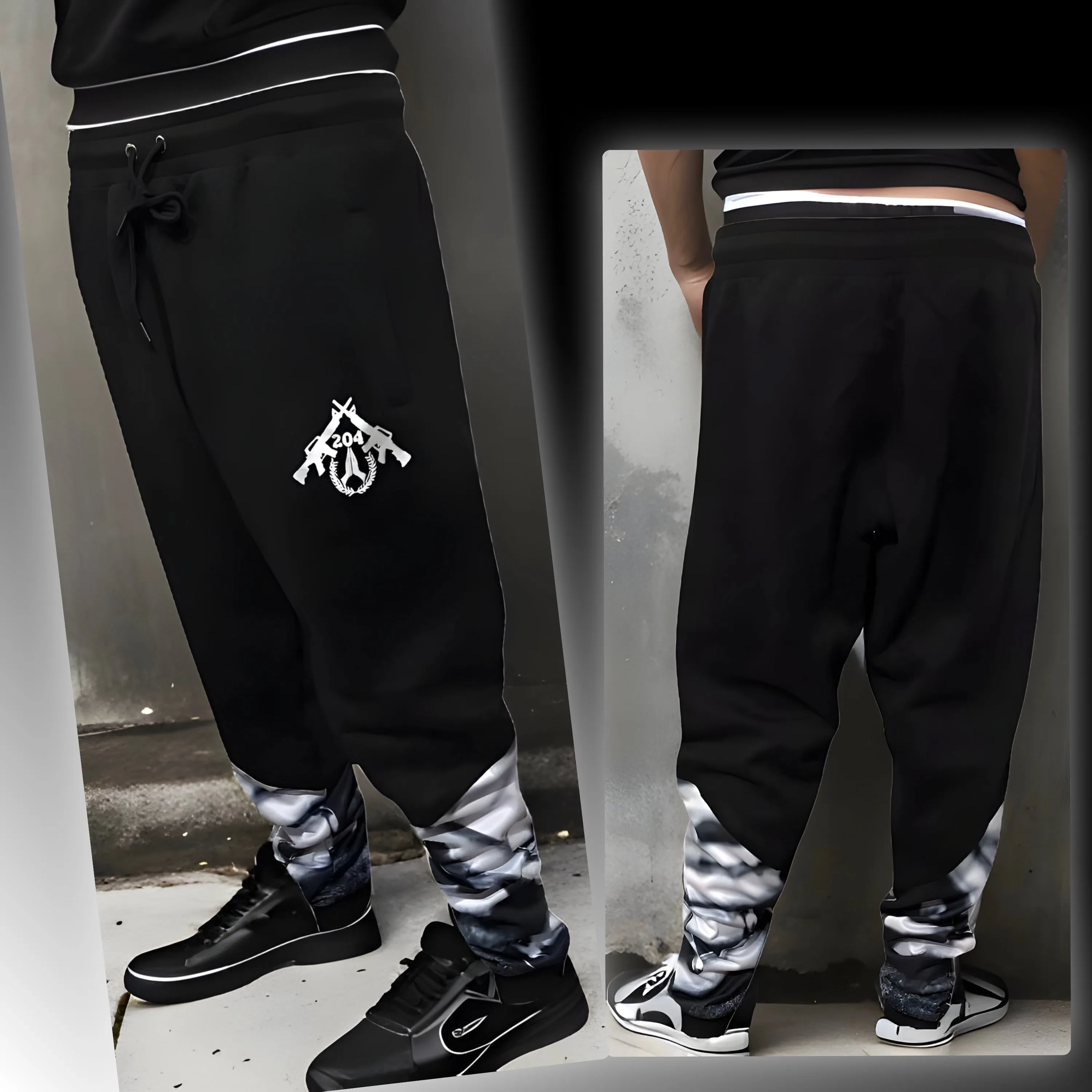 ^204 LA FAMILIA^ ~TEAM AK~ LUX JOGGER SWEATPANTS (EMBROIDERD LOGO)