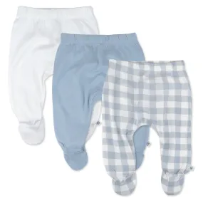 3-Pack Organic Cotton Footed Pants