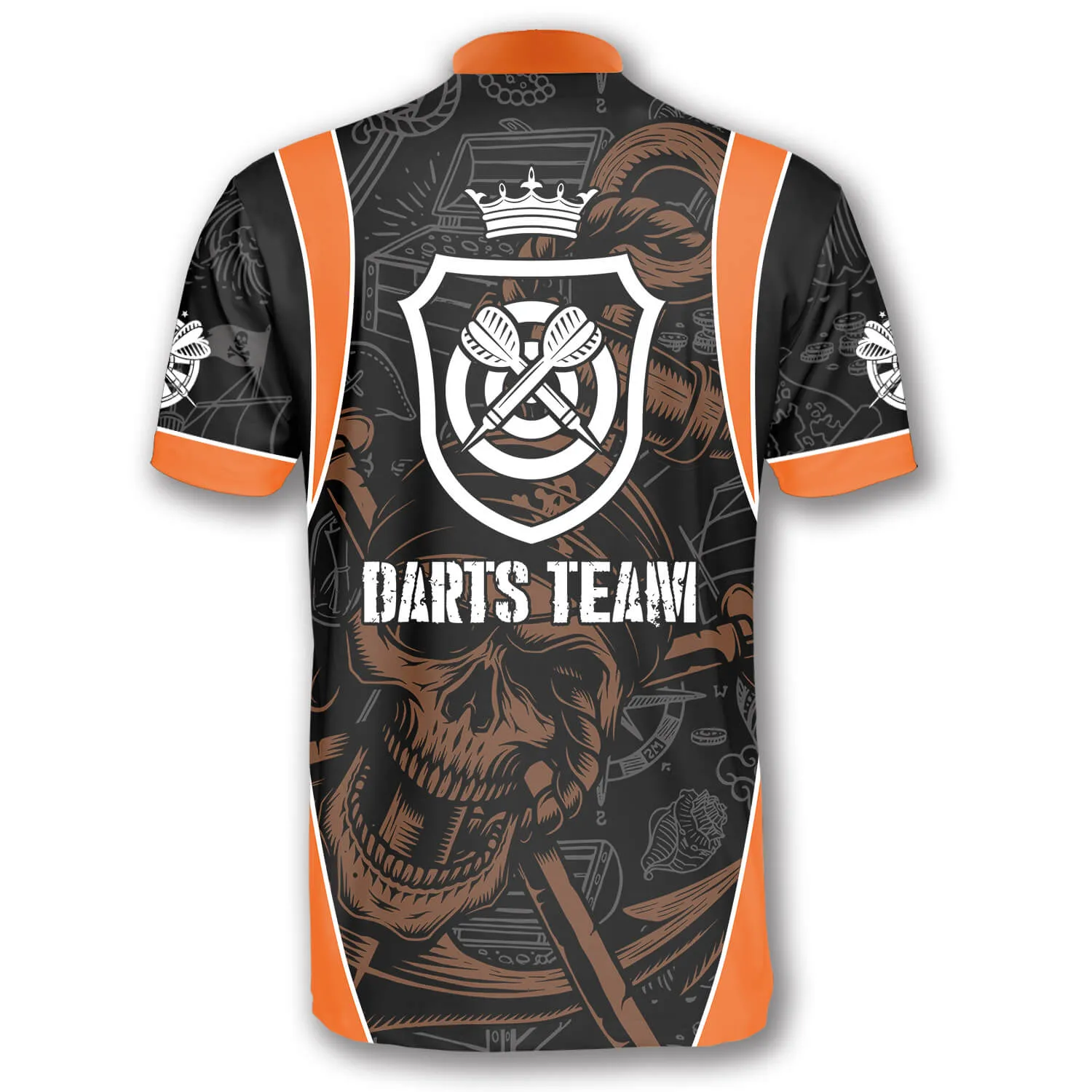 3D All Over Print Darts Pirate Skull Custom Darts Jerseys for Men, Gift for Dart Team, Dart Player