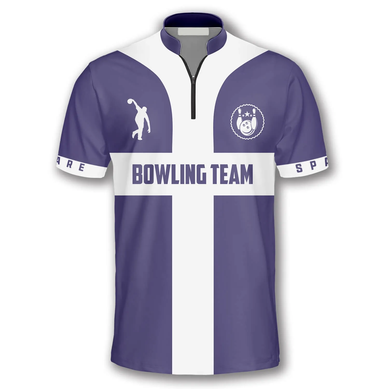 3D All Over Print Navy Cross Custom Bowling Jerseys for Men, Best Shirt for Bowler