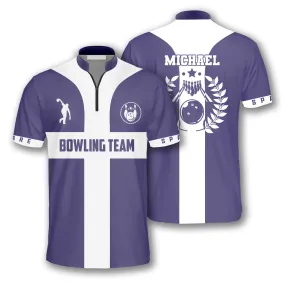 3D All Over Print Navy Cross Custom Bowling Jerseys for Men, Best Shirt for Bowler