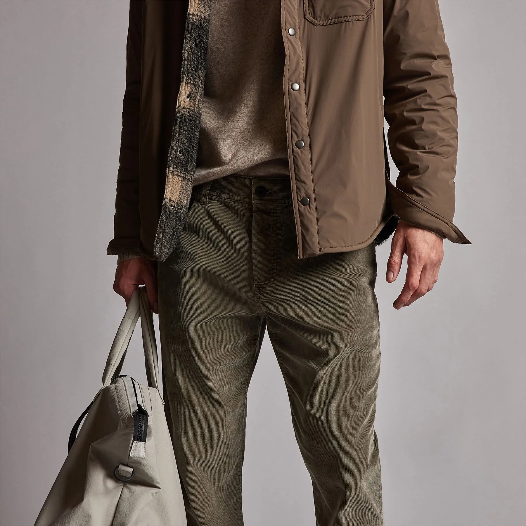 5 Pocket Corduroy Pant - Army Green Pigment