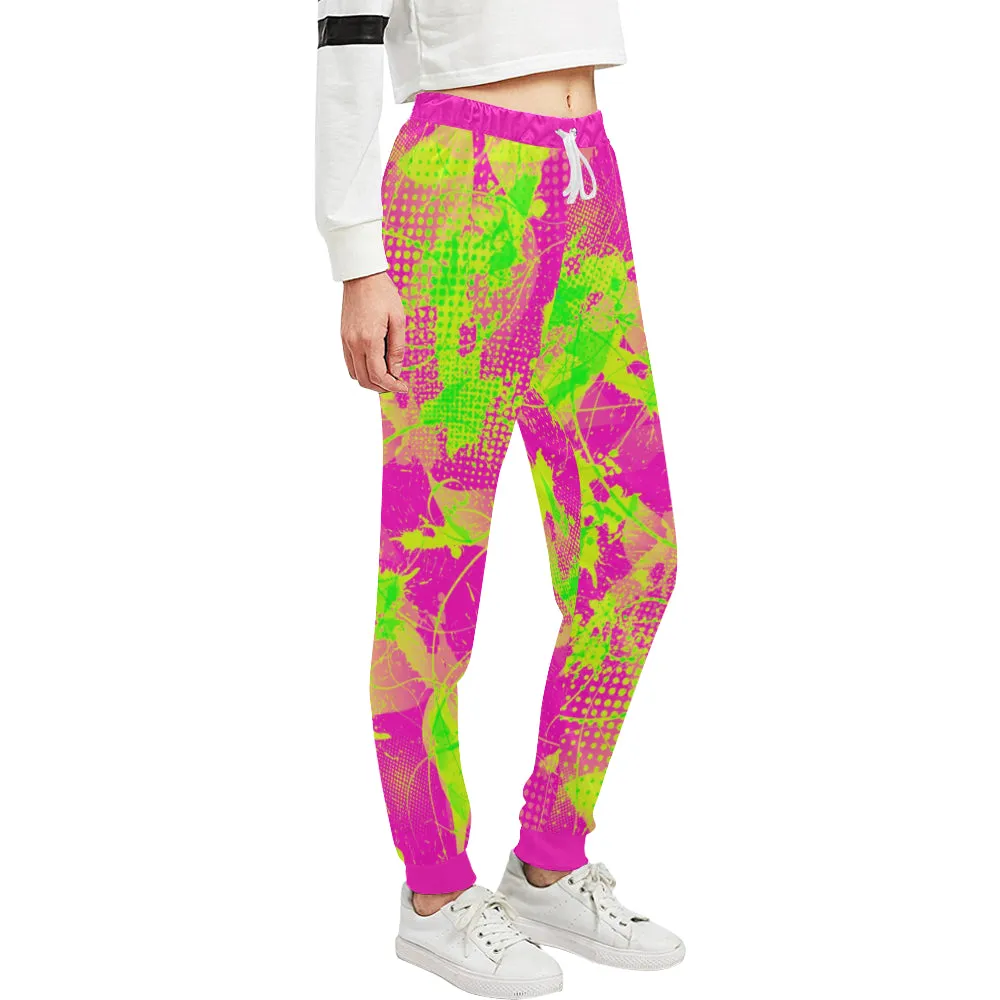 80s Summer Pop Women's All Over Print Jogger Sweatpants