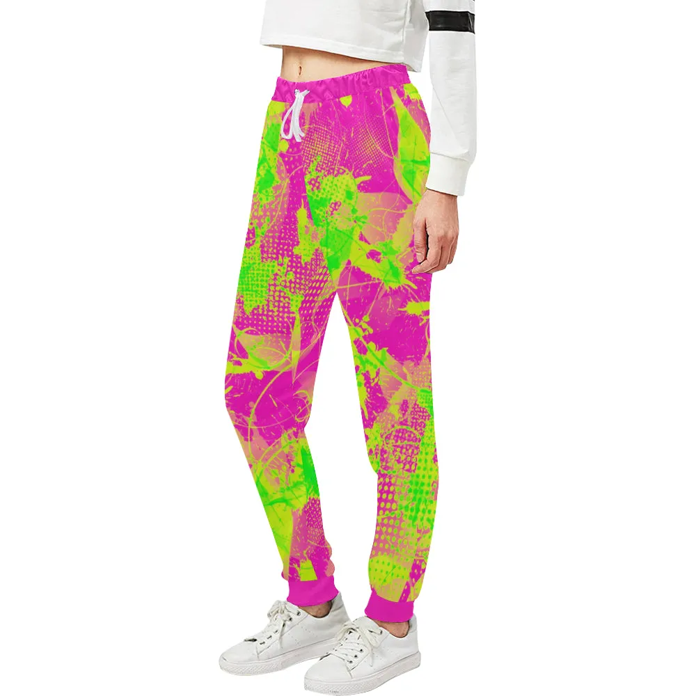 80s Summer Pop Women's All Over Print Jogger Sweatpants