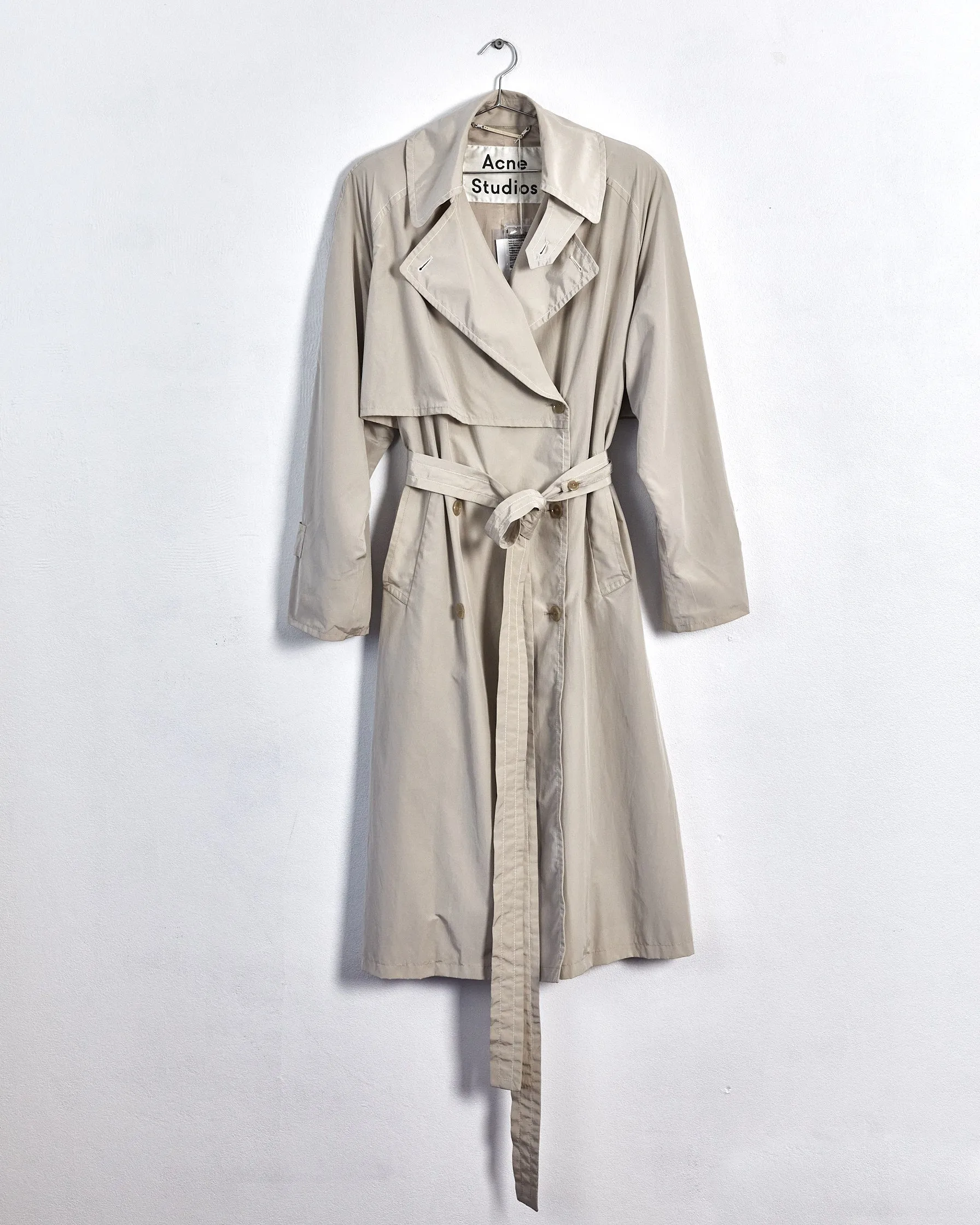 Acne Studios oversized trench coat, beige, 10