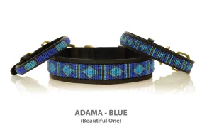 ADAMA BLUE (Beautiful One) Maasai Beaded Collars and Leashes