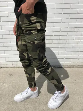 Aidase Casual Tactical Cargo Pants Men Multi Pocket Camouflage Sweatpants Men Spring Autumn Pencil Harem Jogger Trousers