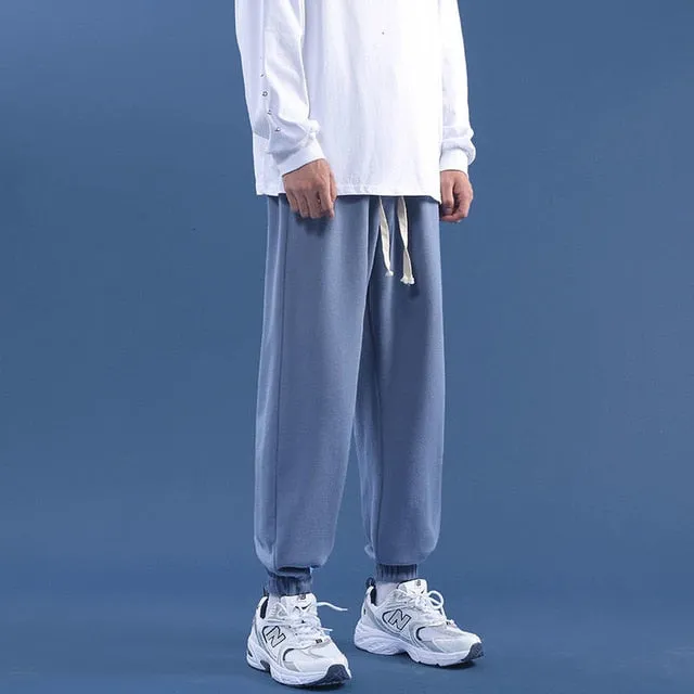 Aidase Men Jogger Pants Spring OutDoor Casual SweatPants Men Straight Trouser Elastic Waist Baggy Pants Men's Clothing