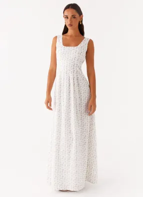 All My Love Maxi Dress - White Floral