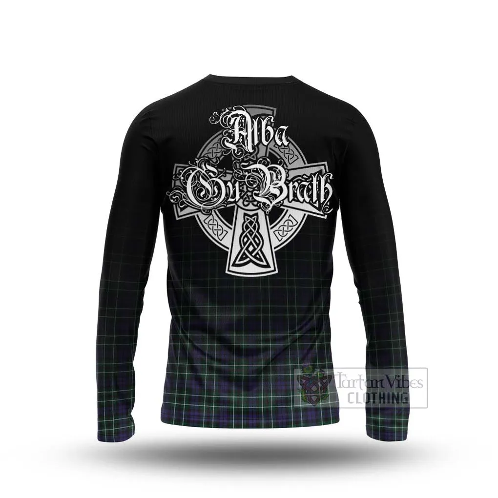 Allardice Tartan Long Sleeve T-Shirt Featuring Alba Gu Brath Family Crest Celtic Inspired