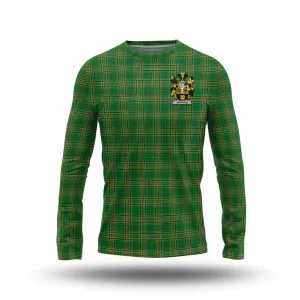 Ambrose Irish Clan Tartan Long Sleeve T-Shirt with Coat of Arms