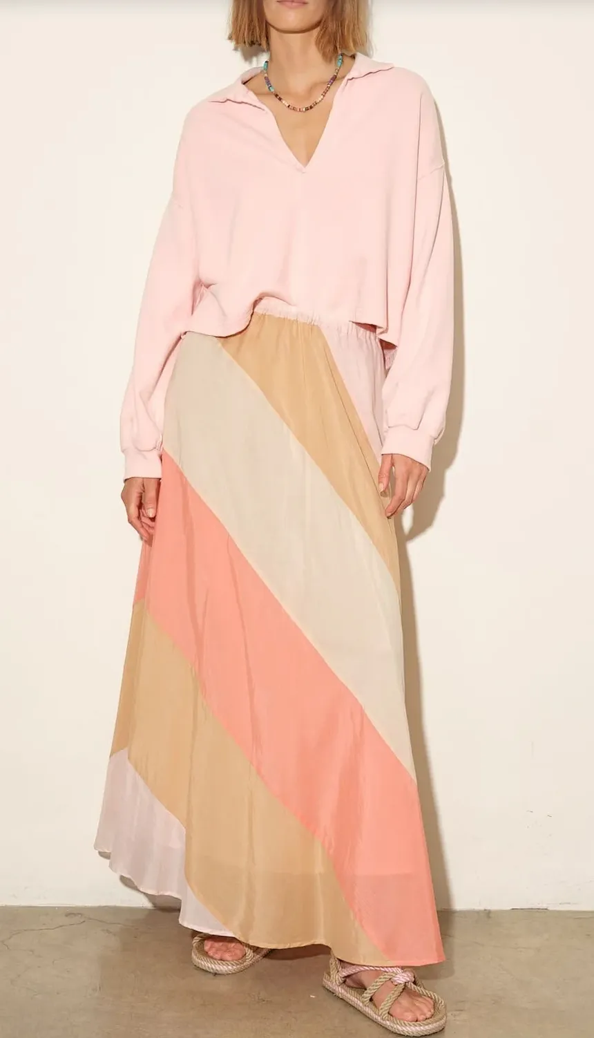 AMELIA SKIRT - BLUSH TONE