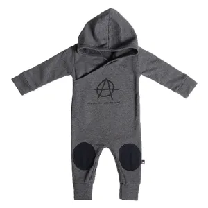 Anarkid Anarchy Grey Hooded Romper