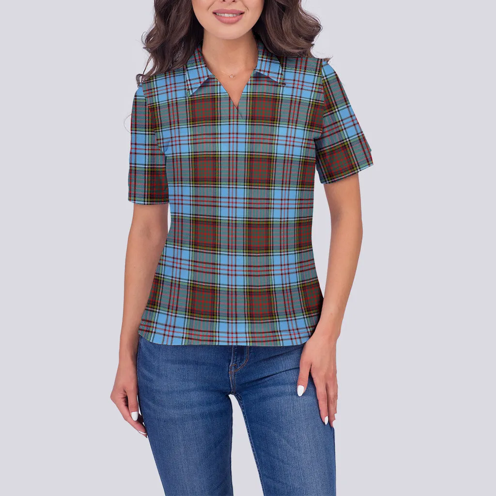 Anderson Ancient Tartan Polo Shirt For Women