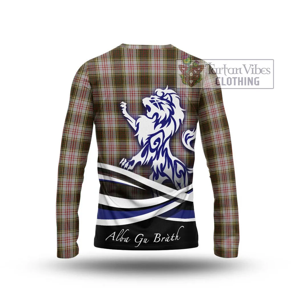 Anderson Dress Tartan Long Sleeve T-Shirt with Alba Gu Brath Regal Lion Emblem