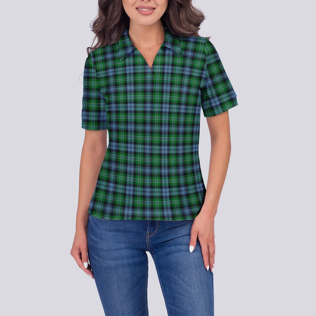 Arbuthnot Ancient Tartan Polo Shirt For Women