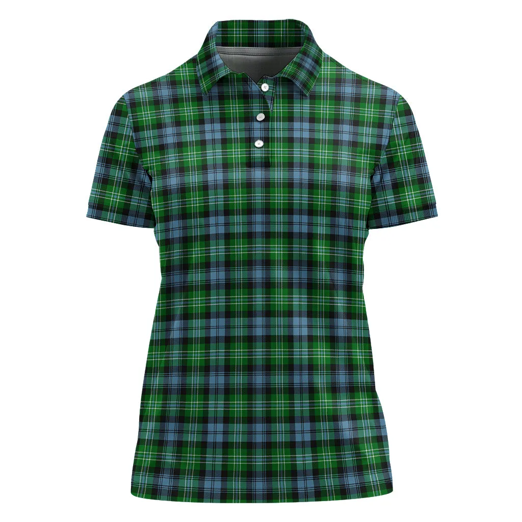 Arbuthnot Ancient Tartan Polo Shirt For Women