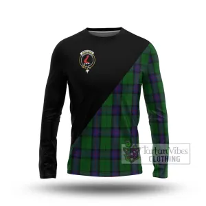 Armstrong Tartan Long Sleeve T-Shirt with Family Crest and Military Logo Style