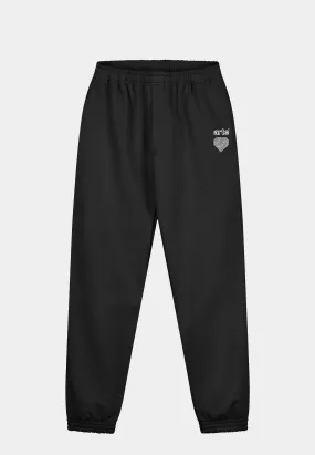 Arte Tristian Heart Logo Sweatpant Black