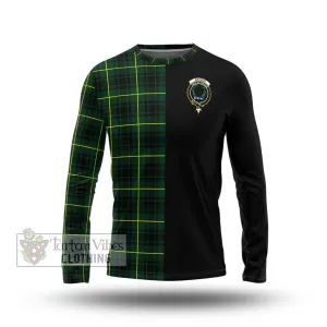 Arthur Modern Tartan Long Sleeve T-Shirt with Family Crest and Half Of Me Style