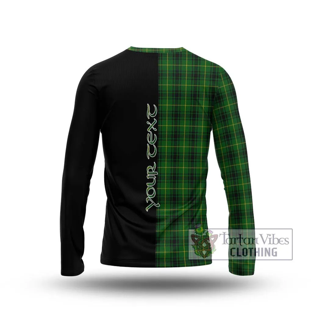 Arthur Tartan Long Sleeve T-Shirt with Family Crest and Half Of Me Style