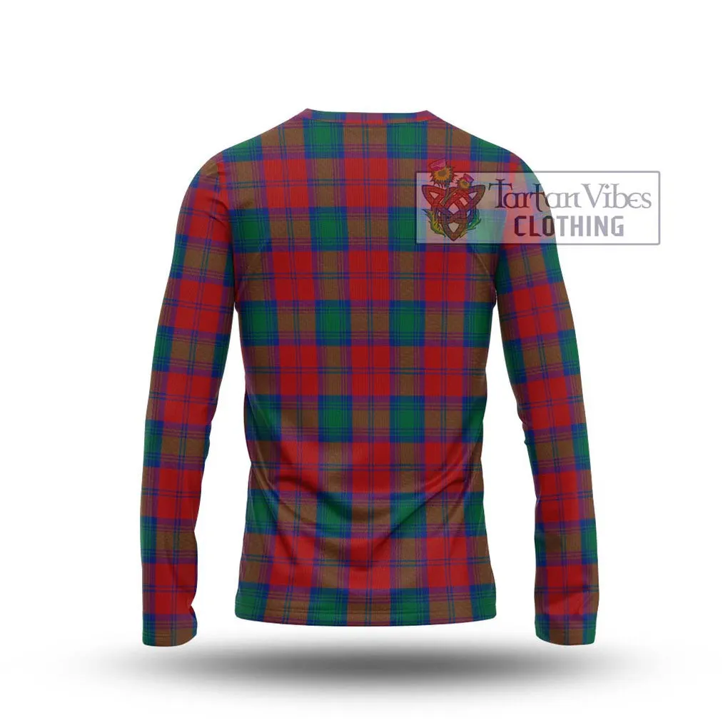 Auchinleck (Affleck) Tartan Long Sleeve T-Shirt with Family Crest DNA In Me Style