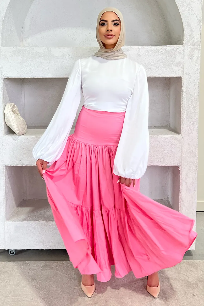 Ayla Maxi Skirt - Pink