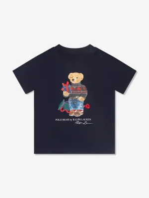 Baby Boys Bear T-Shirt in Navy