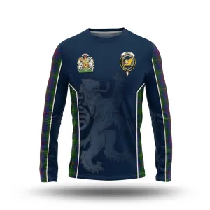 Bailey Tartan Long Sleeve T-Shirt with Family Crest and Lion Rampant Vibes Sport Style