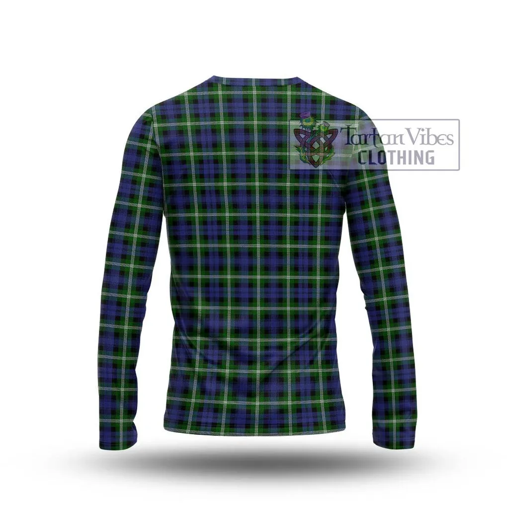 Baillie of Polkemmet Tartan Long Sleeve T-Shirt with Family Crest DNA In Me Style