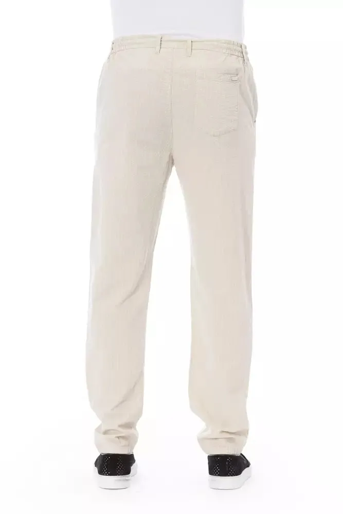 Baldinini Trend Beige Cotton Men Chino Pants