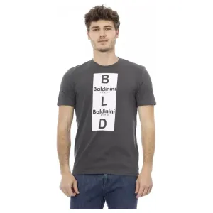 Baldinini Trend Gray Cotton Men T-Shirt