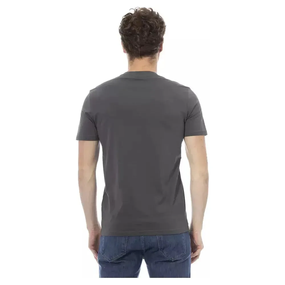 Baldinini Trend Gray Cotton Men T-Shirt