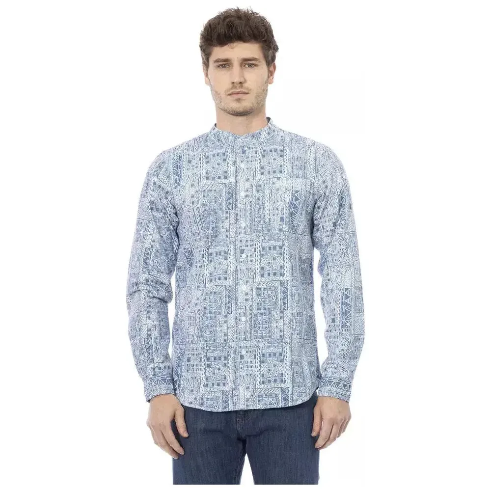 Baldinini Trend "Light Blue Cotton Men Shirt"