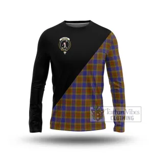 Balfour Tartan Long Sleeve T-Shirt with Family Crest and Military Logo Style