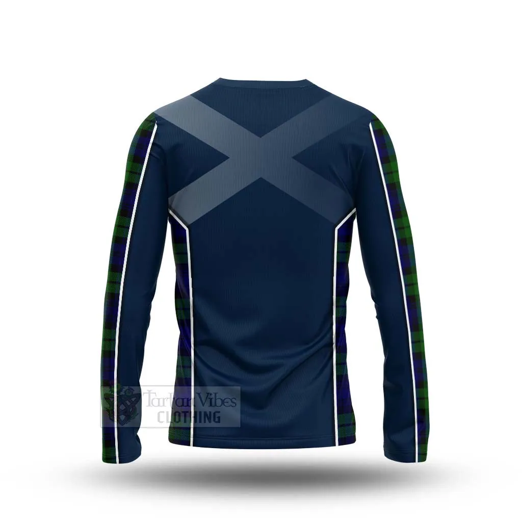 Bannatyne Tartan Long Sleeve T-Shirt with Family Crest and Scottish Thistle Vibes Sport Style