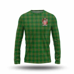 Barrett Irish Clan Tartan Long Sleeve T-Shirt with Coat of Arms