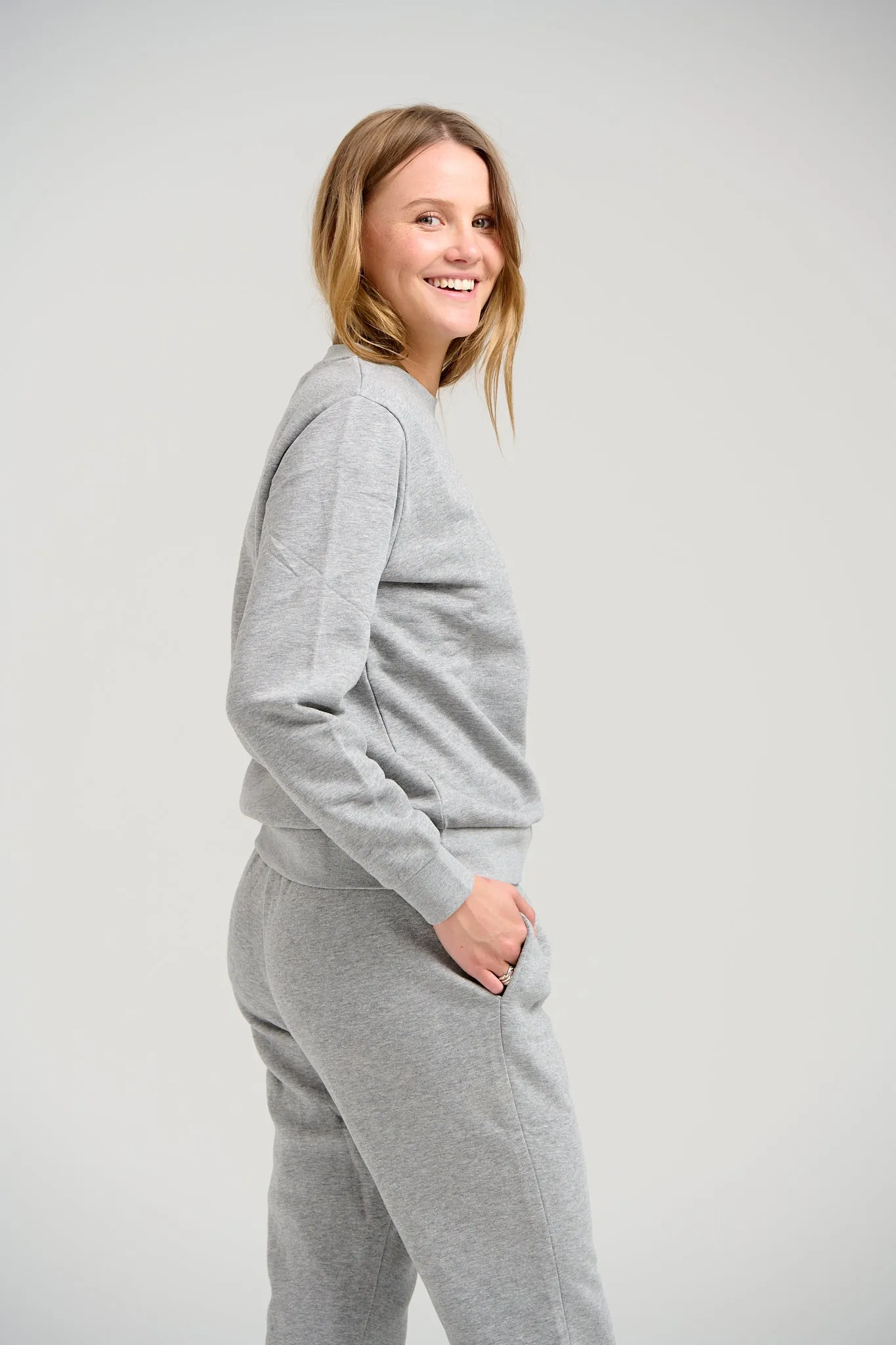 Basic Sweatsuit (Light Grey Melange) - Package Deal (Women)