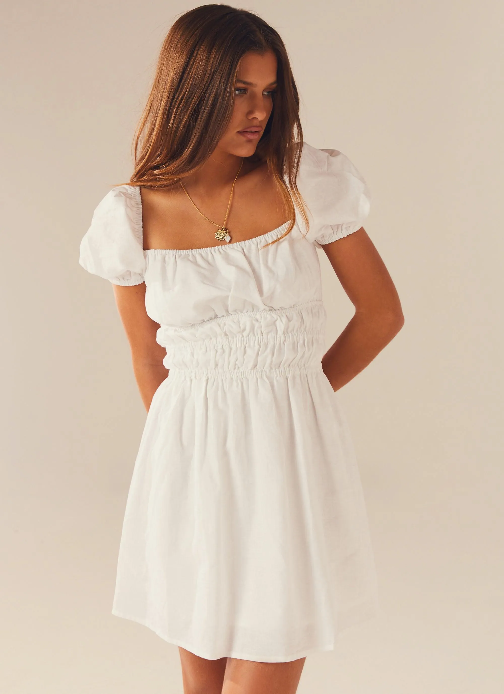 Be Your Girl Mini Dress - White