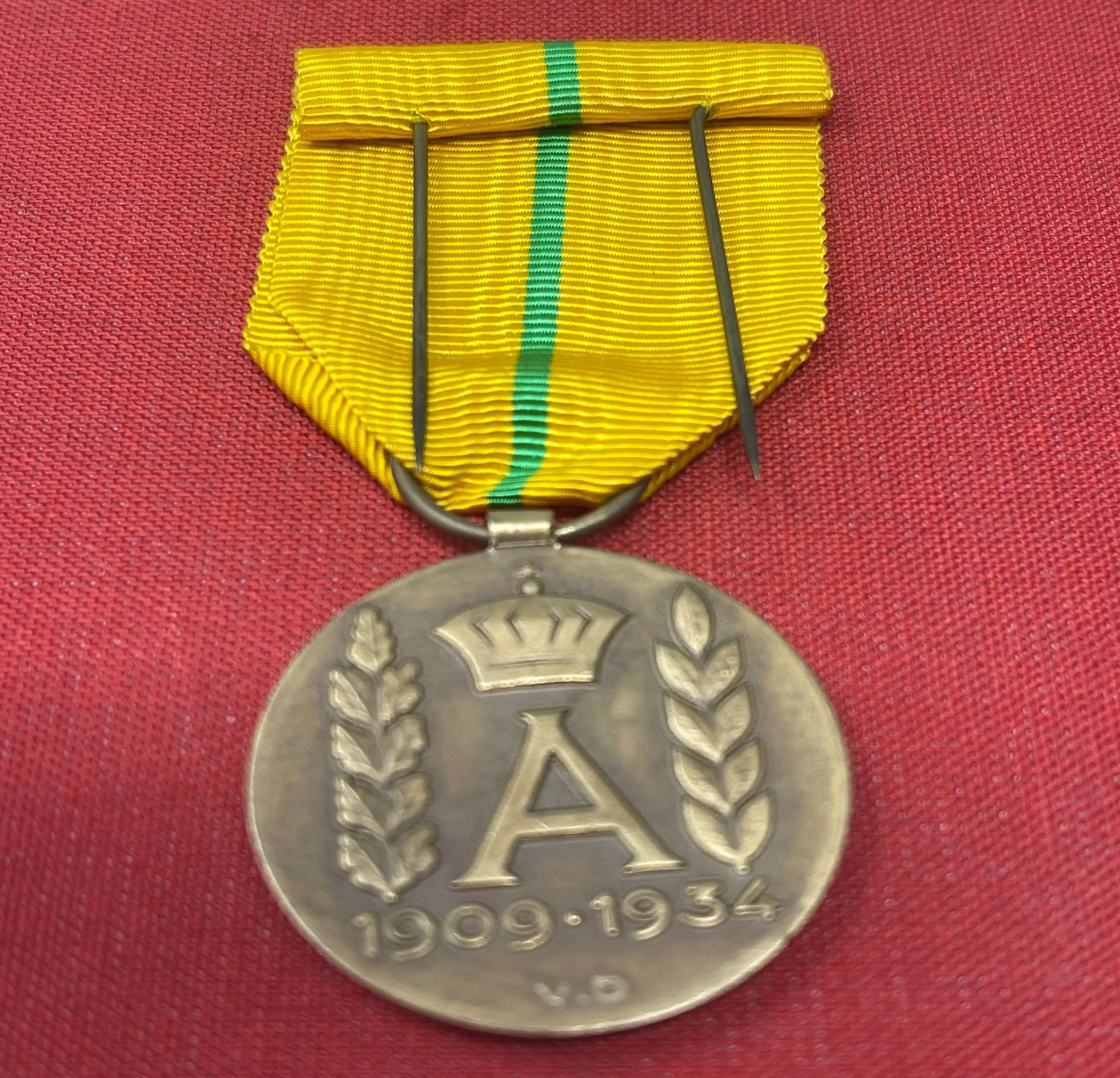 Belgium Albert Military Veterans Medal 1st 1909-1934