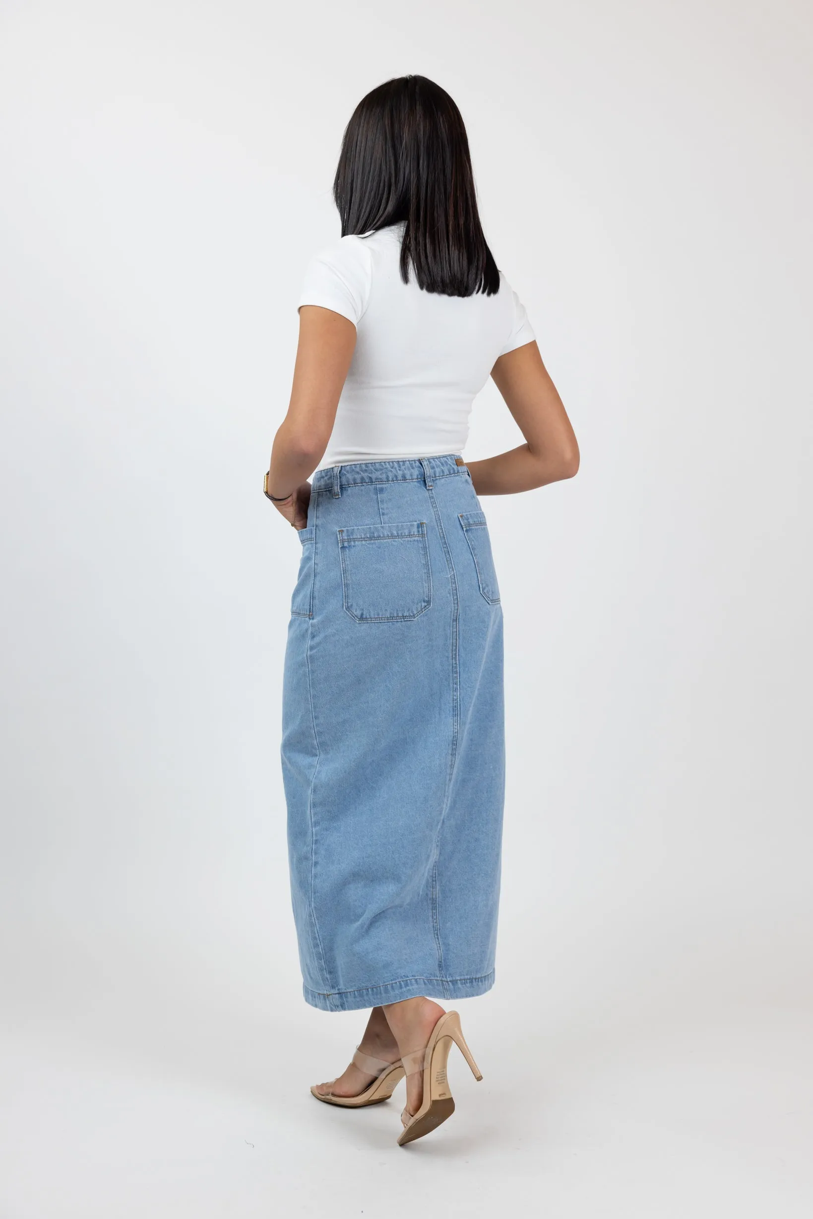 Bibi Button up Maxi Skirt