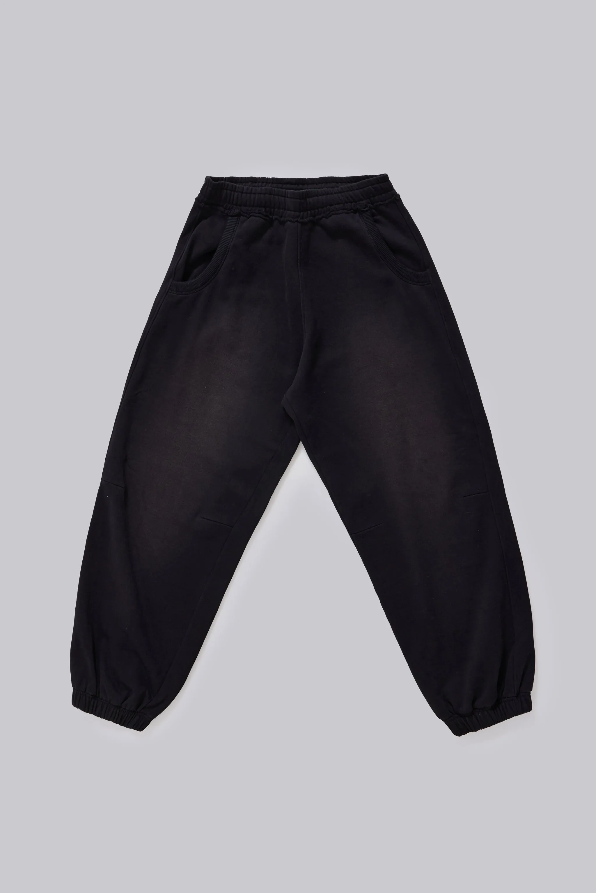 Black Baggy Cuffed Monster Joggers