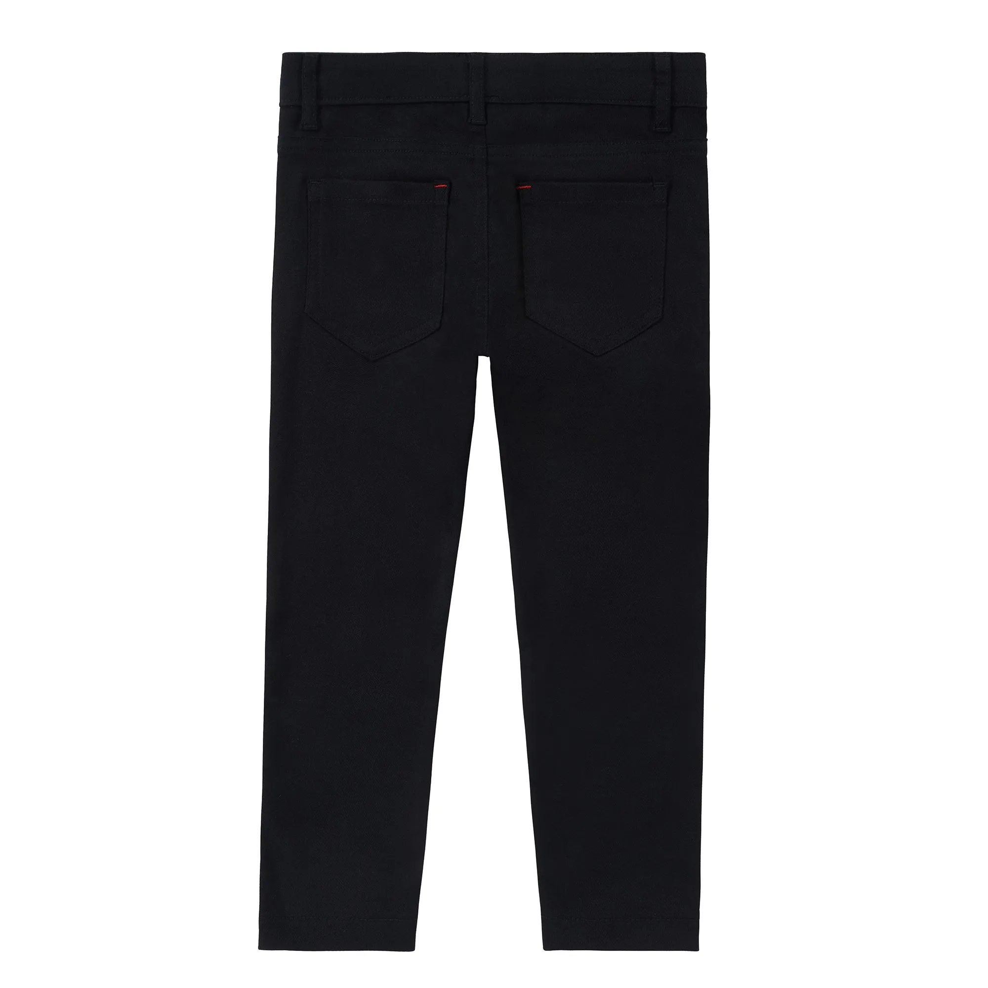 Black Chino Patch Pocket Pants