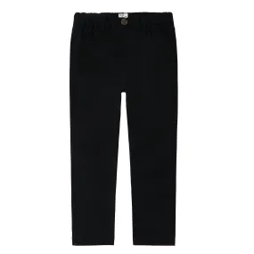 Black Chino Patch Pocket Pull On Pants