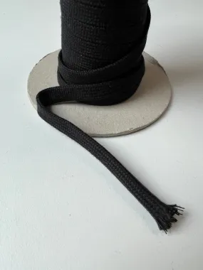 Black Woven Drawcord 10mm