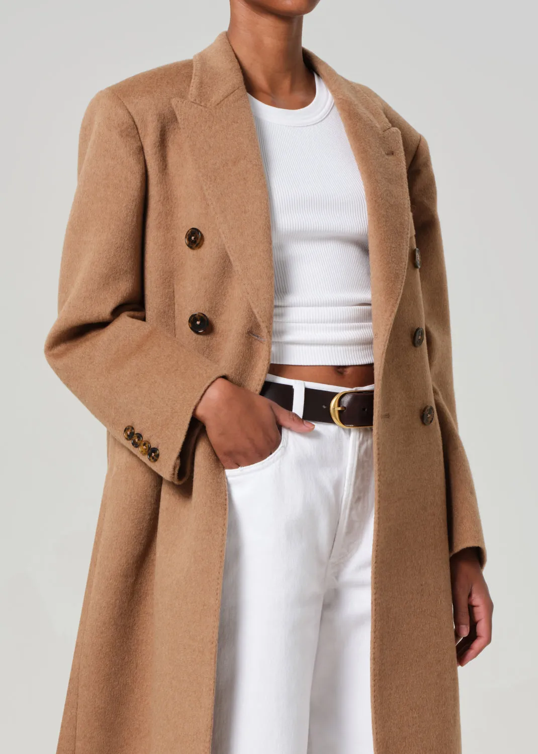 Blazé Milano Mylius Overcoat in Camel