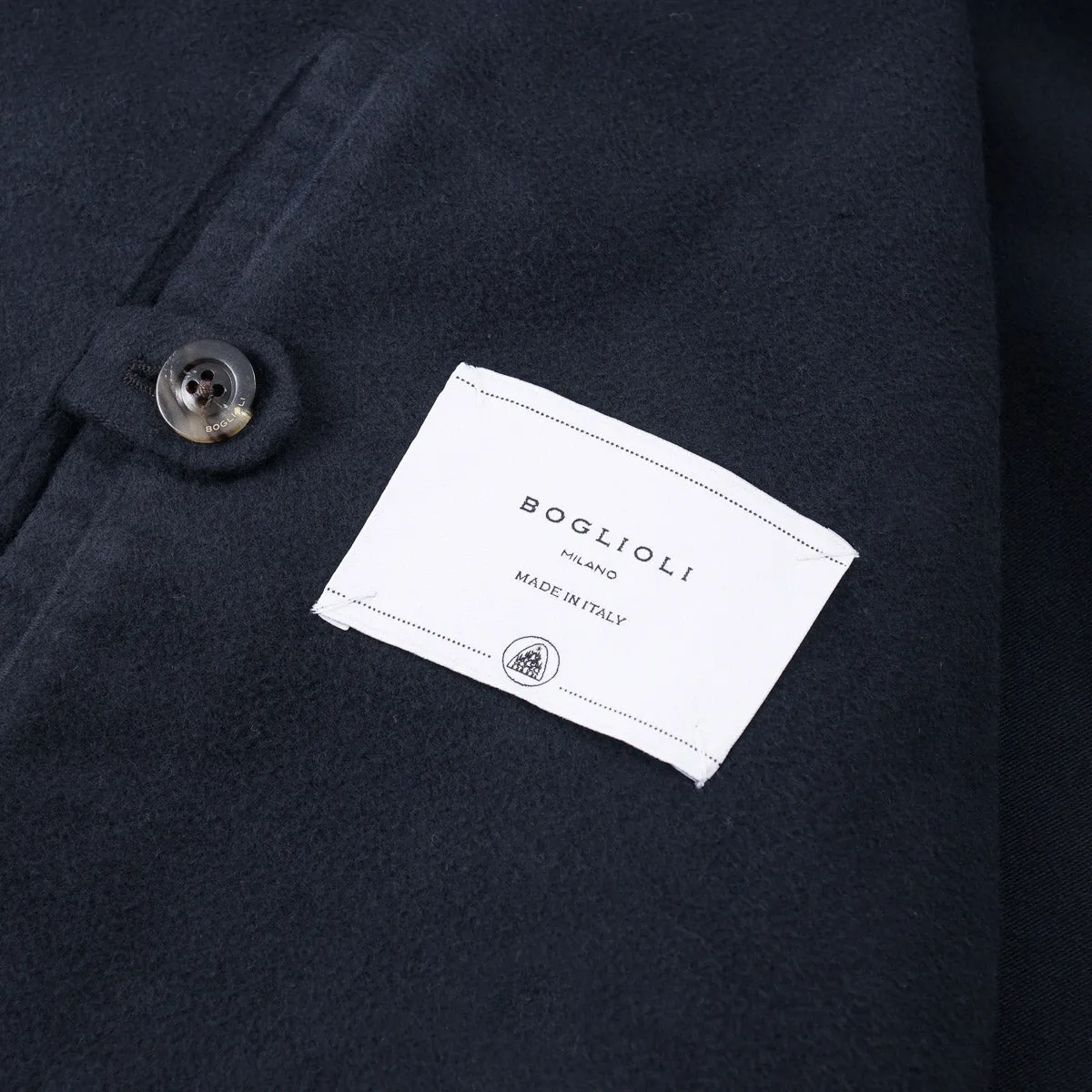 Boglioli Brushed Moleskin Cotton Overcoat