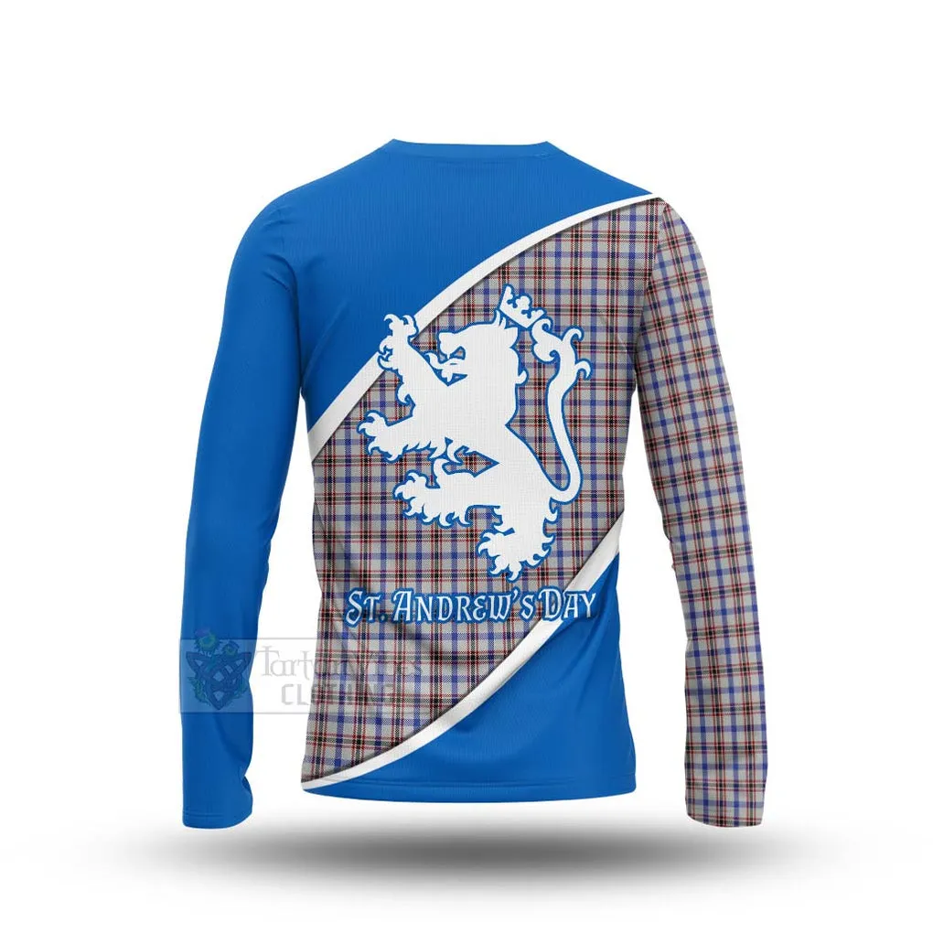 Boswell Family Crest Tartan Long Sleeve T-Shirt Celebrate Saint Andrew's Day in Style