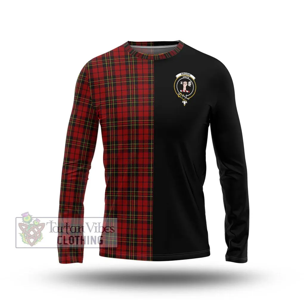 Brodie Tartan Long Sleeve T-Shirt with Family Crest and Half Of Me Style